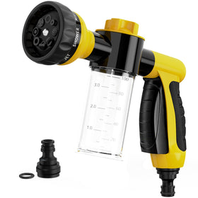 OUTWAY garden hose nozzle with 8 pattern spray for efficient watering