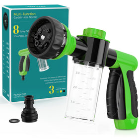 OUTWAY garden hose nozzle with 8-pattern spray for versatile watering tasks