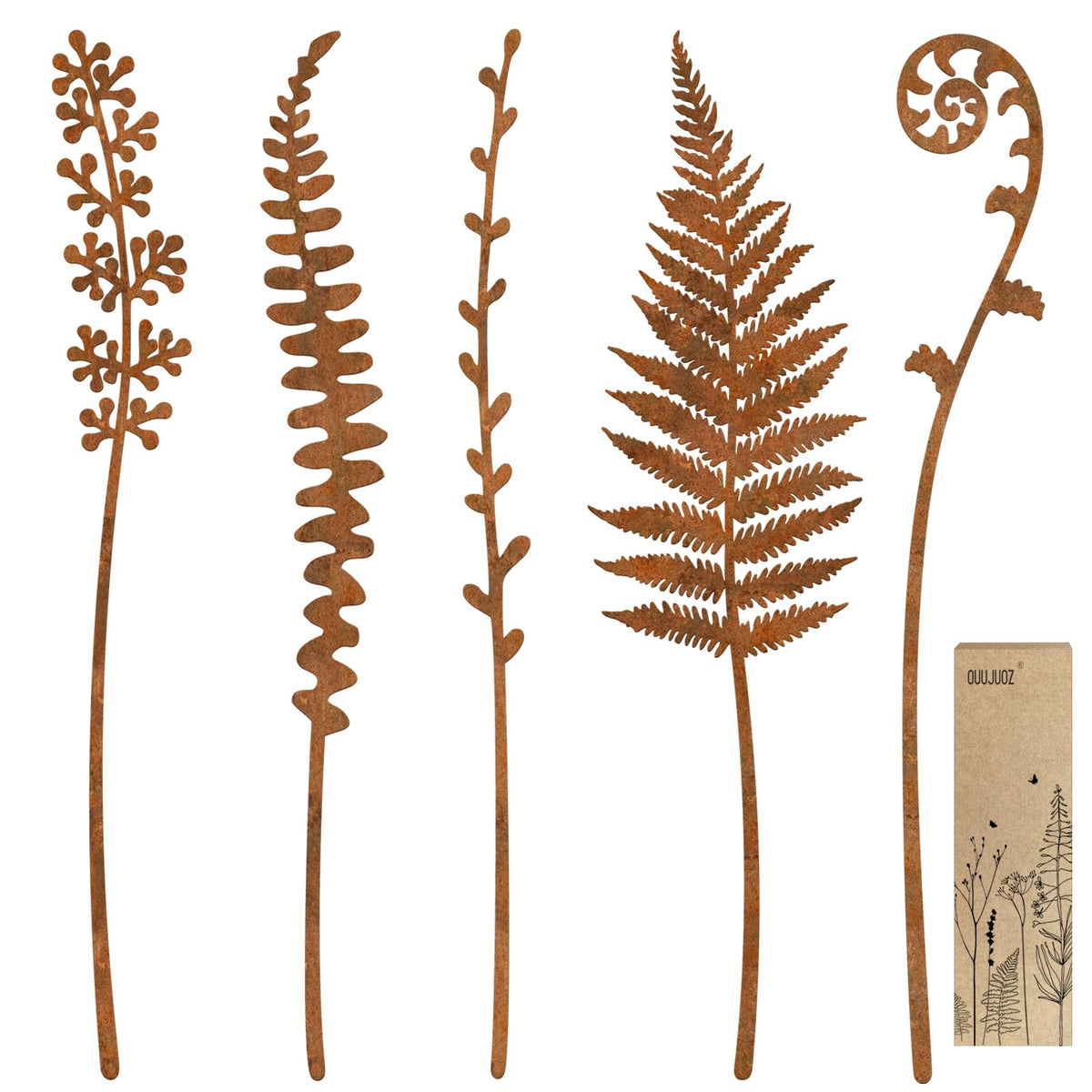 OUUJUOZ metal flowers outdoor stakes add color to garden beds.