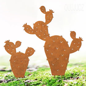 OUUJUOZ pond-edge cactus decor enhances water-side scenery with a modern touch