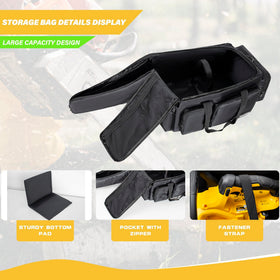 OUUTMEE chainsaw case front pockets provide quick tool access on the job.