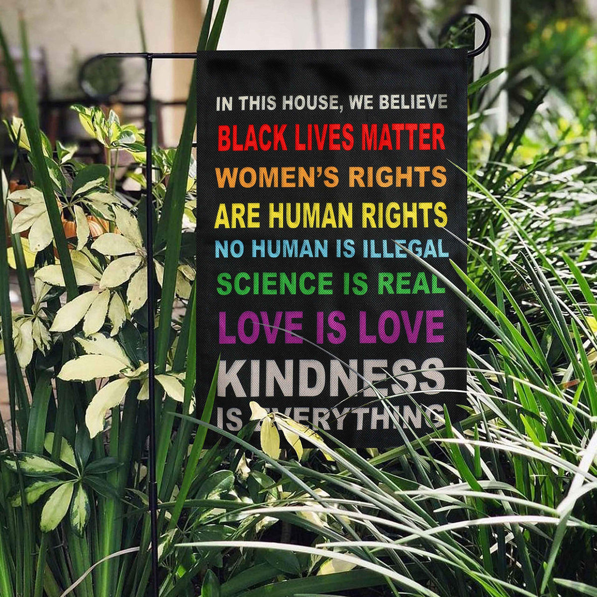 OUXIOAZ Pride flag for garden with weather-resistant linen fabric.