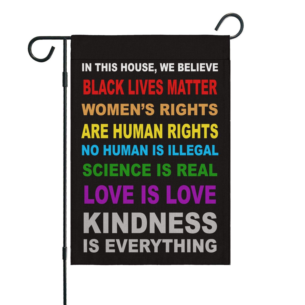 OUXIOAZ pride flag science real vertical double sided for outdoor display.