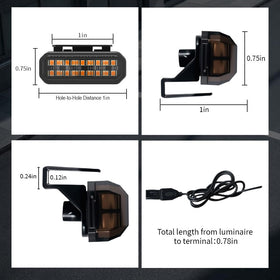Ouylycjo amber grille light install demo shows clip-on setup