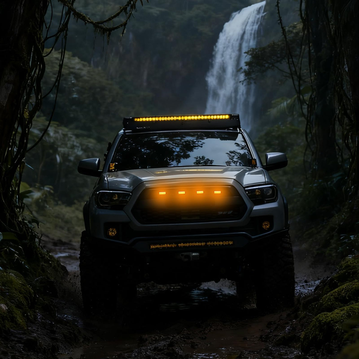 Ouylycjo durable weatherproof grille light withstands rain and dust