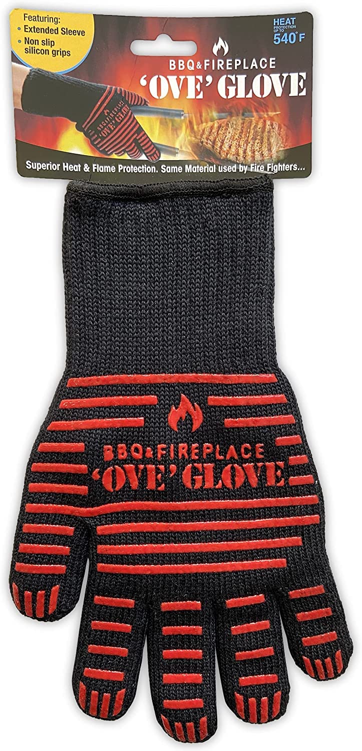 Ove Glove BBQ with extended wrist protection for safer grill access