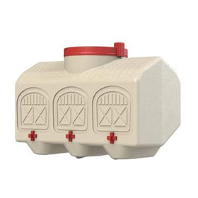 OverEZ waterer with drip-free nipples for calm flock hydration