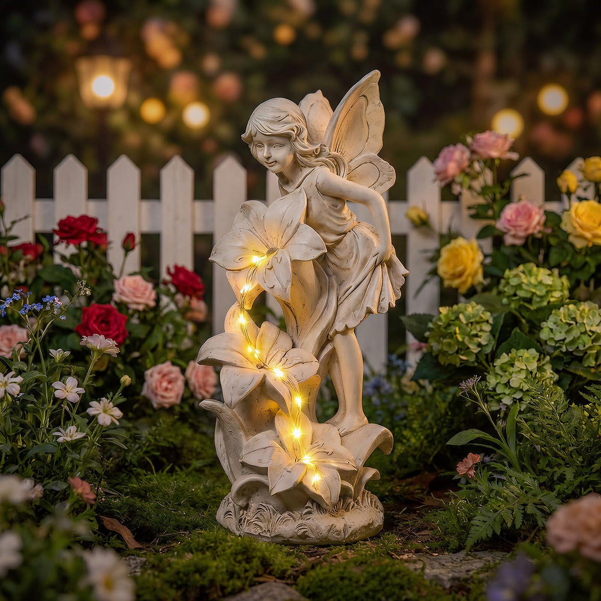 Ovewios intricately detailed angel figures showcase craftsmanship in landscapes