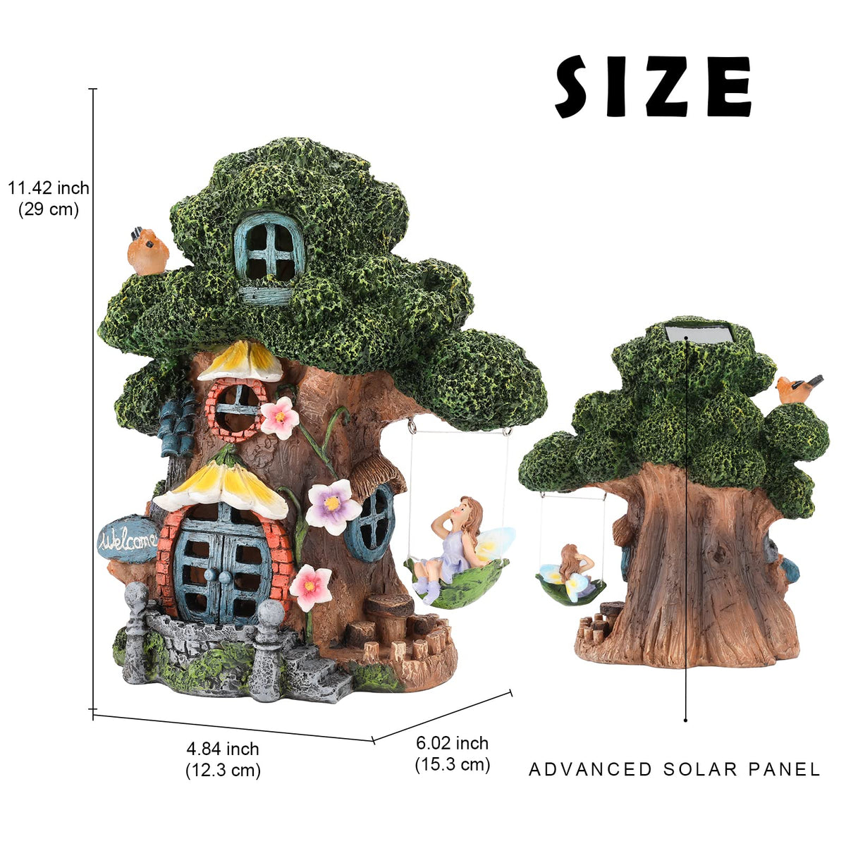 Ovewios hand painted garden gnome showcases detailed artistry.