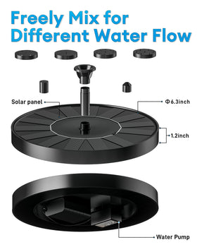 OVIBIRD black garden decor fountain for ponds