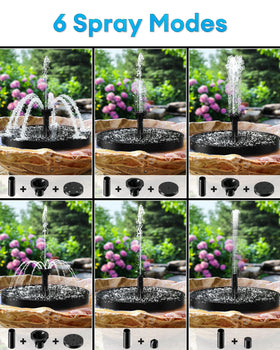 OVIBIRD solar bird bath in use attracting birds