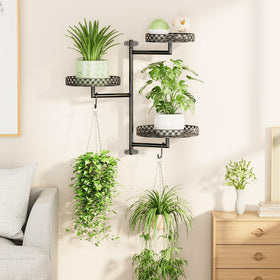 OVICAR wall hooks enable hanging planters for versatile display.