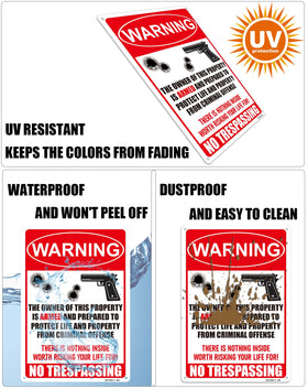 Ovyxely Caution Sign Ten By Seven: durable, easy to install anywhere.