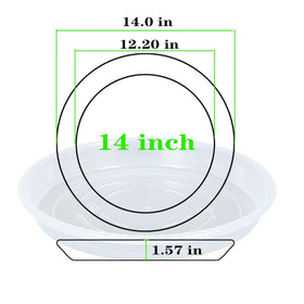 OVZILKI heavy-duty plant saucer ensures durable support for indoor and outdoor pots.