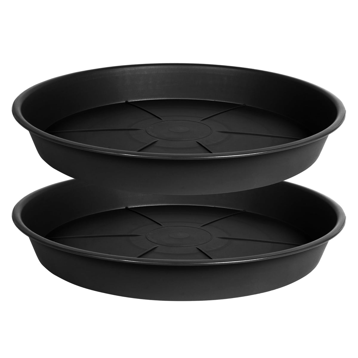 OVZILKI plant saucer, 10 inch top view, ideal for catching overflow.