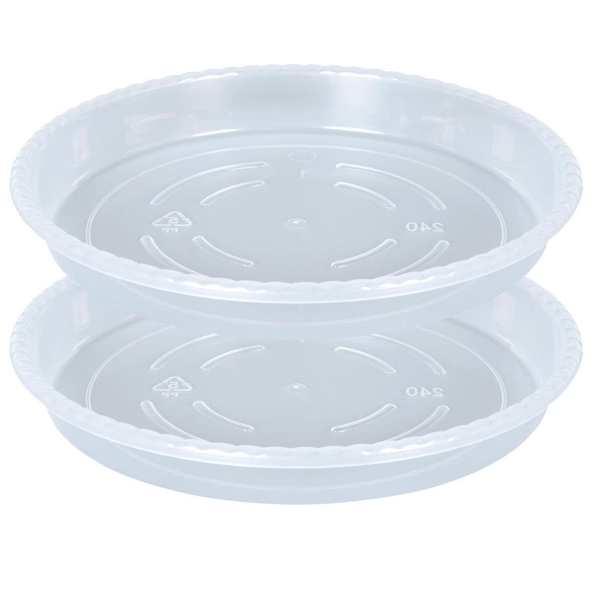 OVZILKI plant saucer 12-inch top view for clear, mess-free drainage