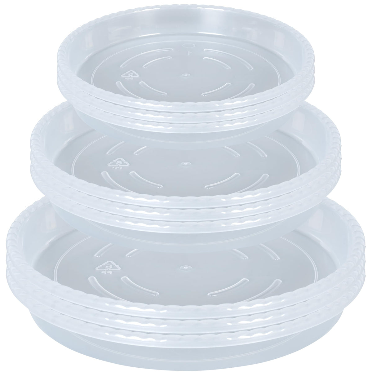 OVZILKI clear plant saucer 6-inch for indoor drainage control and surface protection