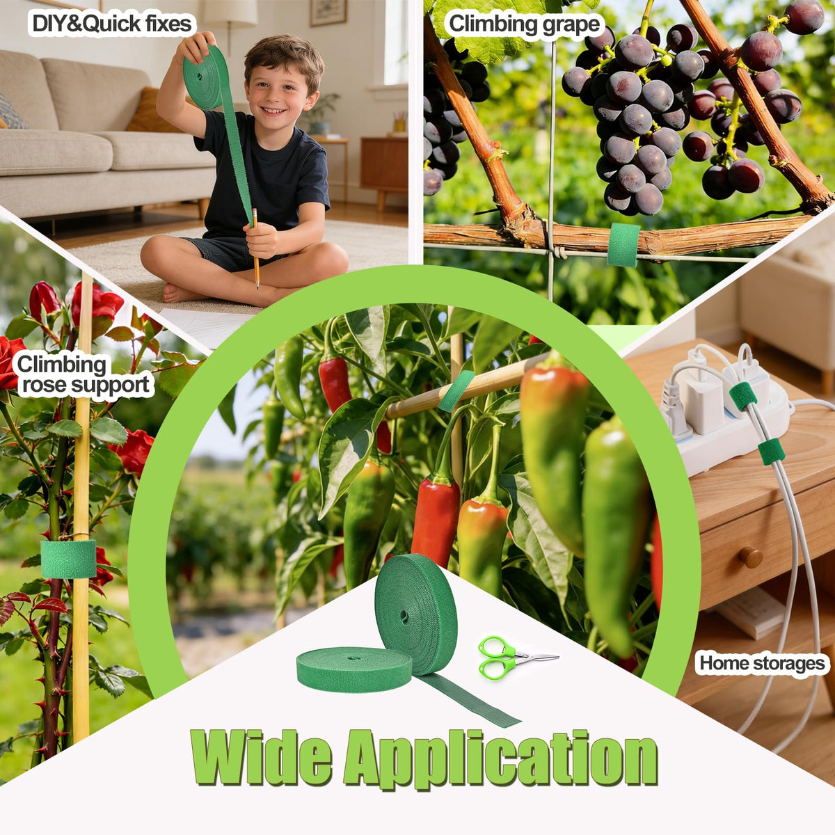 owandan garden ties help climbing plants like tomatoes stay secure without damaging stems.