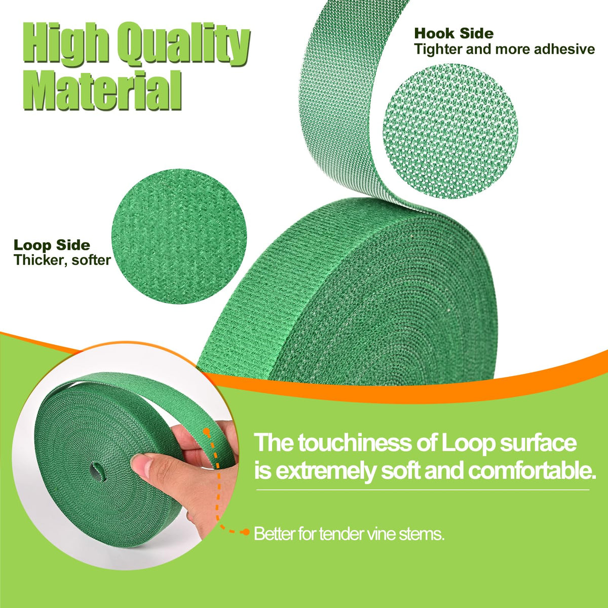 owandan thicker reusable tape supports durable, long-lasting garden training across seasons.