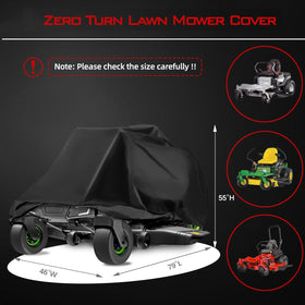 OWEEIO lawn mower cover waterproof design keeps blades and engine dry.