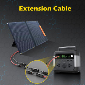 OWINUSTECH IP67-rated solar extension cable protects against dust and water.