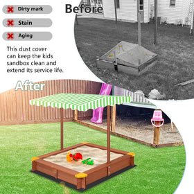 Owlcover easy-clean sandbox canopy rinsing clean after outdoor use