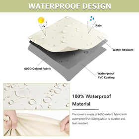 Owlcover UV-resistant fabric, top-down view, prevents sun fading.