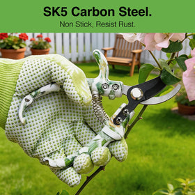 OWLDACIOUS women-friendly design fits small hands for easier pruning.