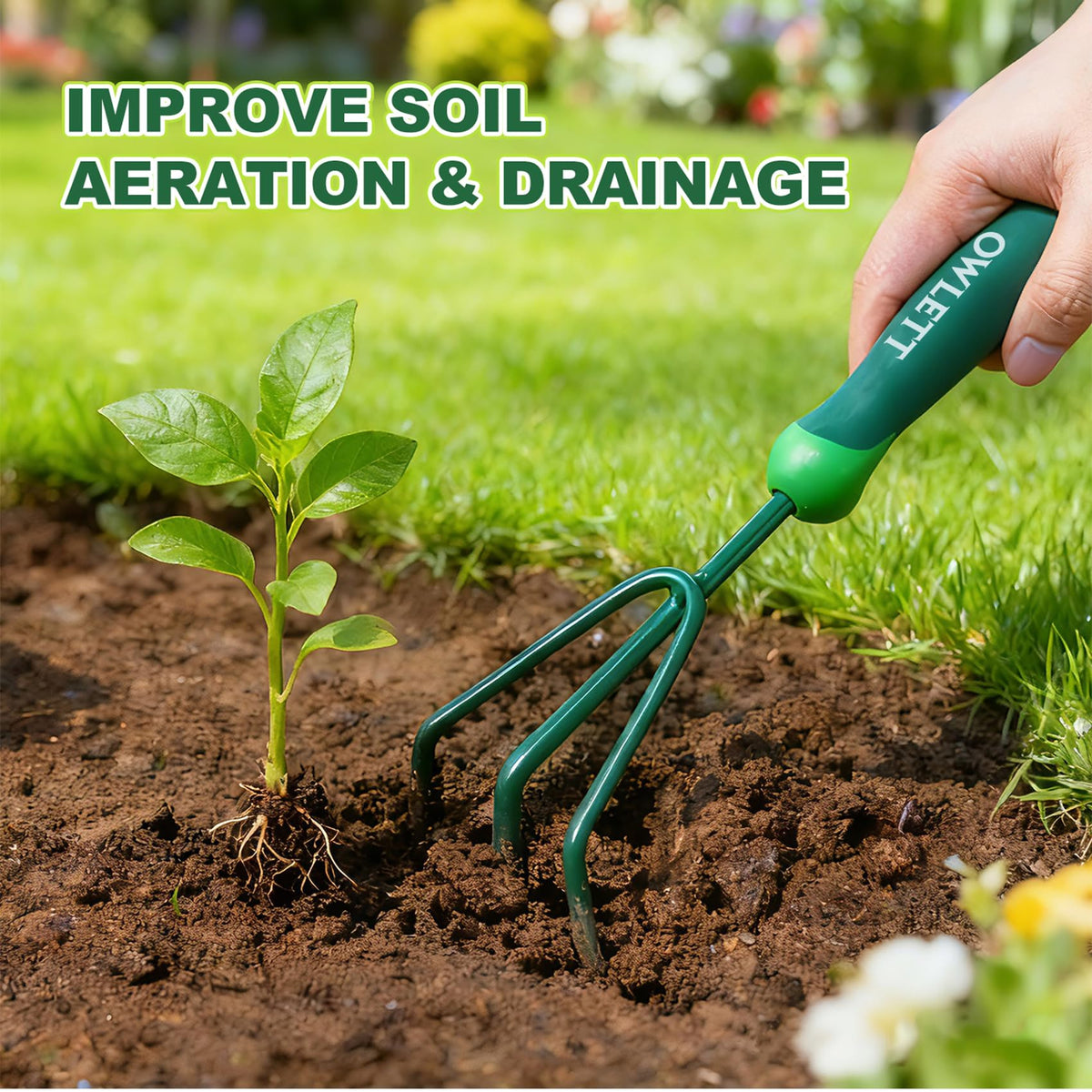 Owlett epoxy-coated teeth stay durable across seasons and soil types