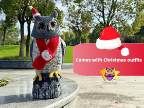 Owlsome Solar Owl hoot sound creates a playful, alert atmosphere in your yard.