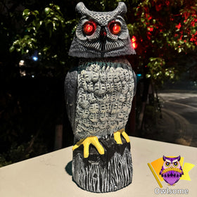 Owlsome solar owl silent mode mutes sounds while keeping other functions