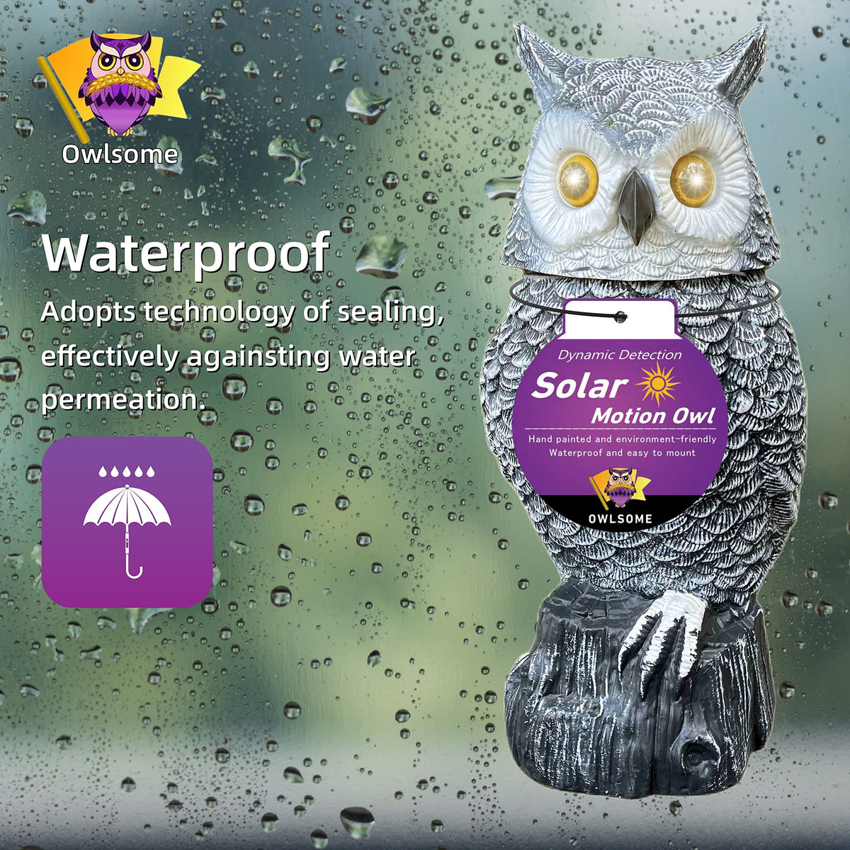 Owlsome snowy owl hooting feature creates playful wildlife ambiance
