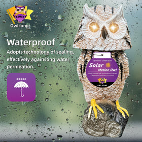 Owlsome Solar Tiger Owl emits a hoot for ambient wildlife realism
