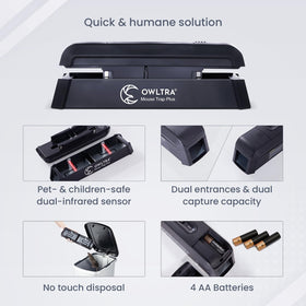 OWLTRA EMZ Plus side view highlights compact placement in kitchens or garages.