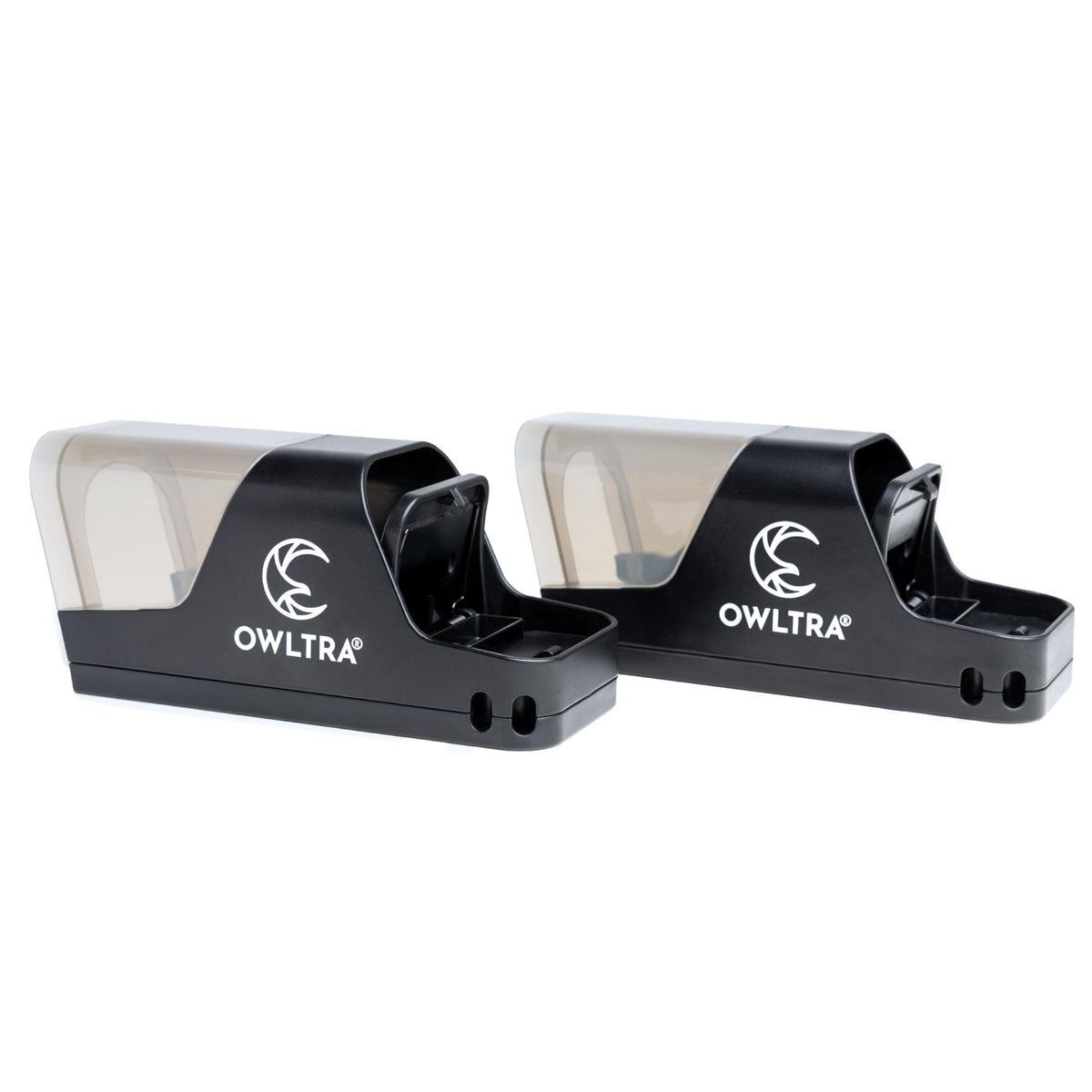 OWLTRA extra-large tunnel snap trap front view shows sturdy build for indoor or outdoor use
