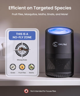 OWLTRA IMT-L70 suction fan drawing insects into the unit.