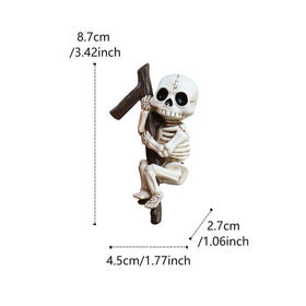 OwMell skeleton decor brightens porch, balcony, or yard with festive flair