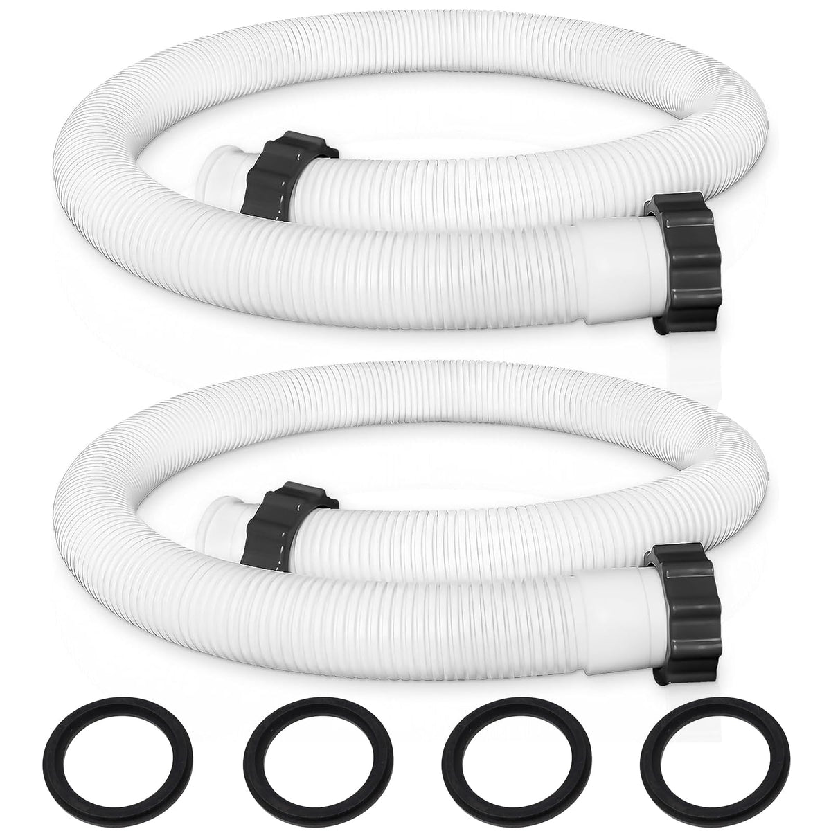 Ownwhim 29060E pool hose showing 1.5-inch connection, flexible for above-ground pools.