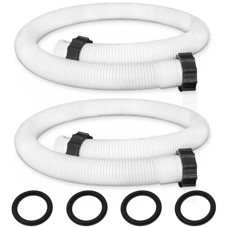 Ownwhim 29060E pool hose showing 1.5-inch connection, flexible for above-ground pools.