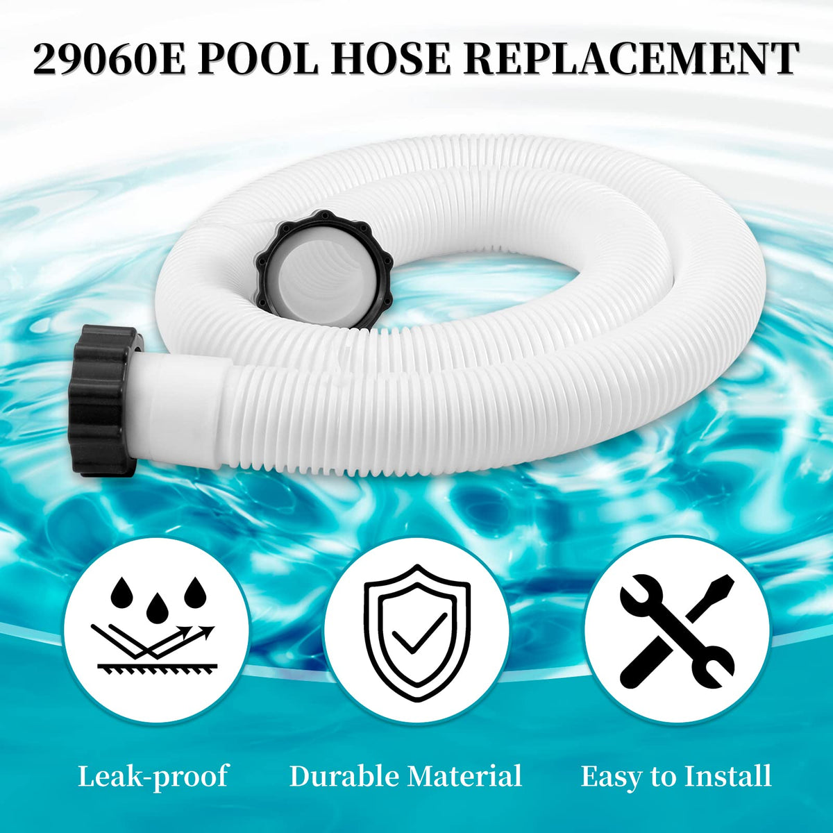 Ownwhim hose supports Intex and Coleman setups, plus sand and saltwater systems.