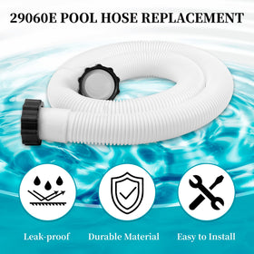 Ownwhim hose supports Intex and Coleman setups, plus sand and saltwater systems.