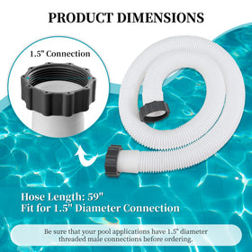 Ownwhim hose end-nuts preassembled for easy, leak-free installation on compatible pumps.