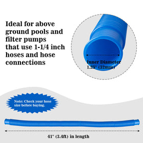 Ownwhim hose compatible with Intex 603-607-635-637 pumps for reliable filtration.