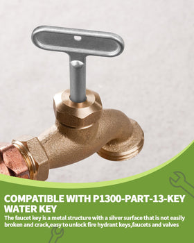 OXDFK outdoor hose valve turner used on an outdoor valve