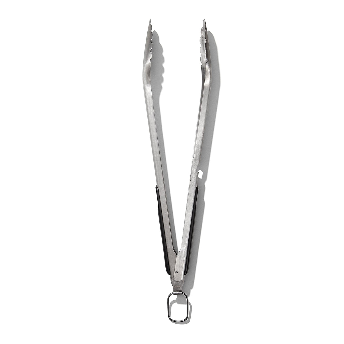 OXO Outdoor 3-Piece Grilling Tool Set, complete set includes tongs, turner, rest.