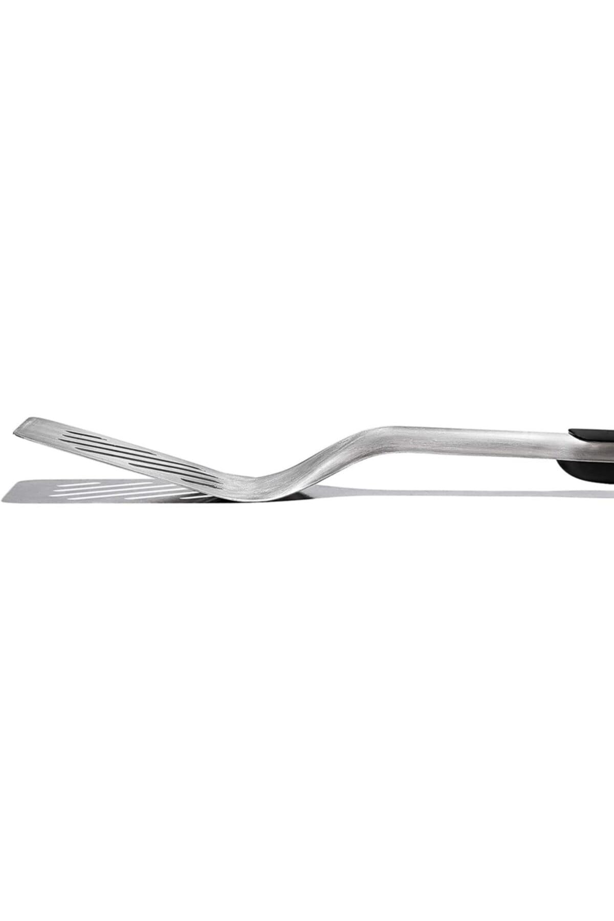 OXO Outdoor Grilling Turner is dishwasher safe for easy cleanup.