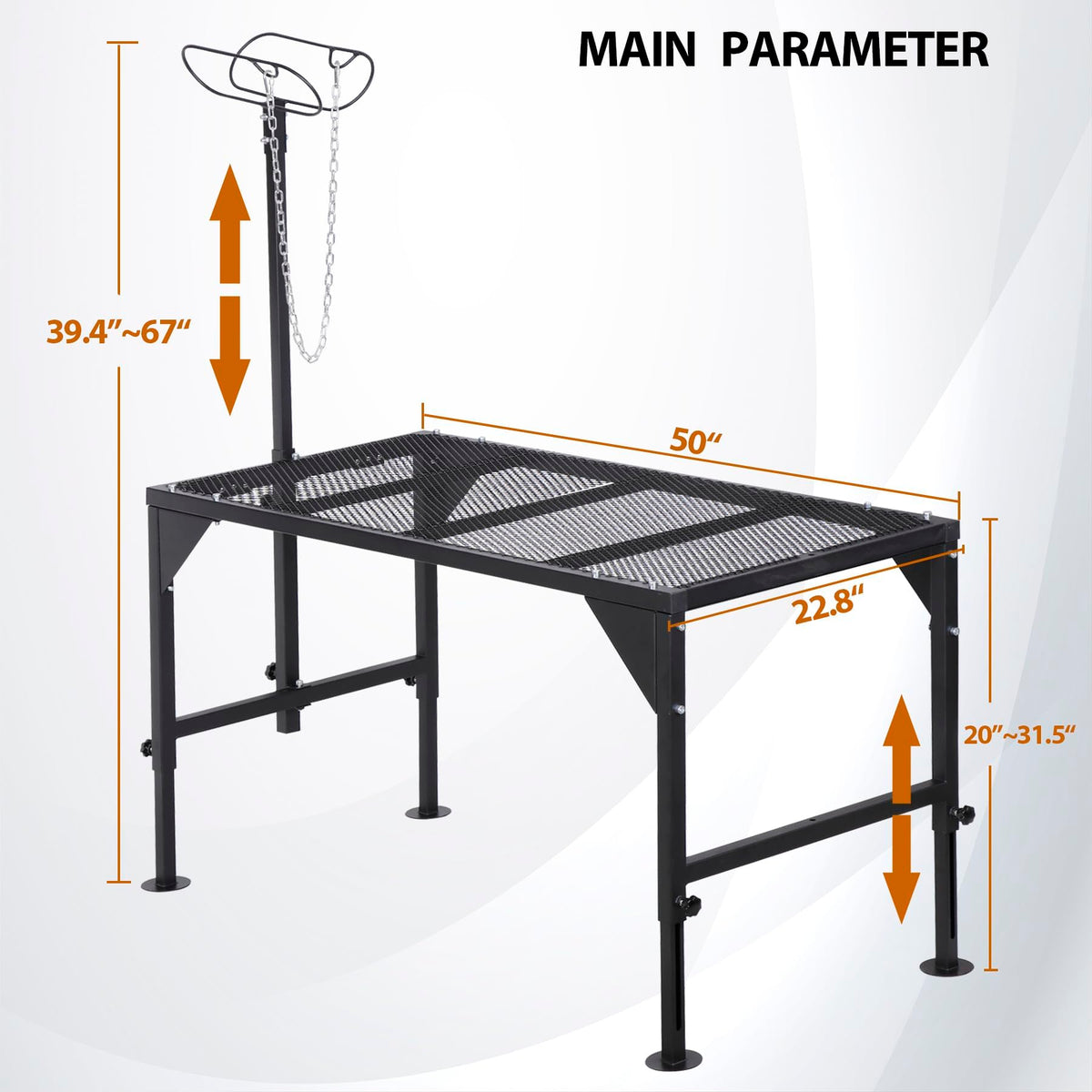 Oxphanor stand nose loop enables precise trimming positioning.