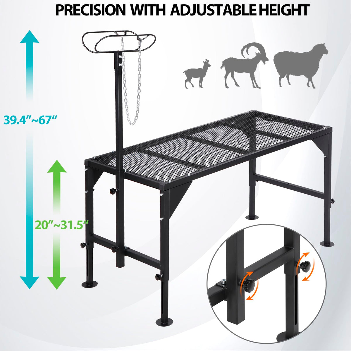 Oxphanor space-saving design keeps the barn tidy when not in use.
