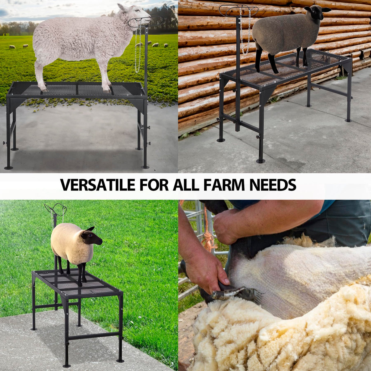 Oxphanor versatile stand for trimming, shearing, and routine maintenance.