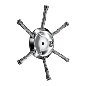 OXT steel wire trimmer head with 6-inch blade for clean edging.